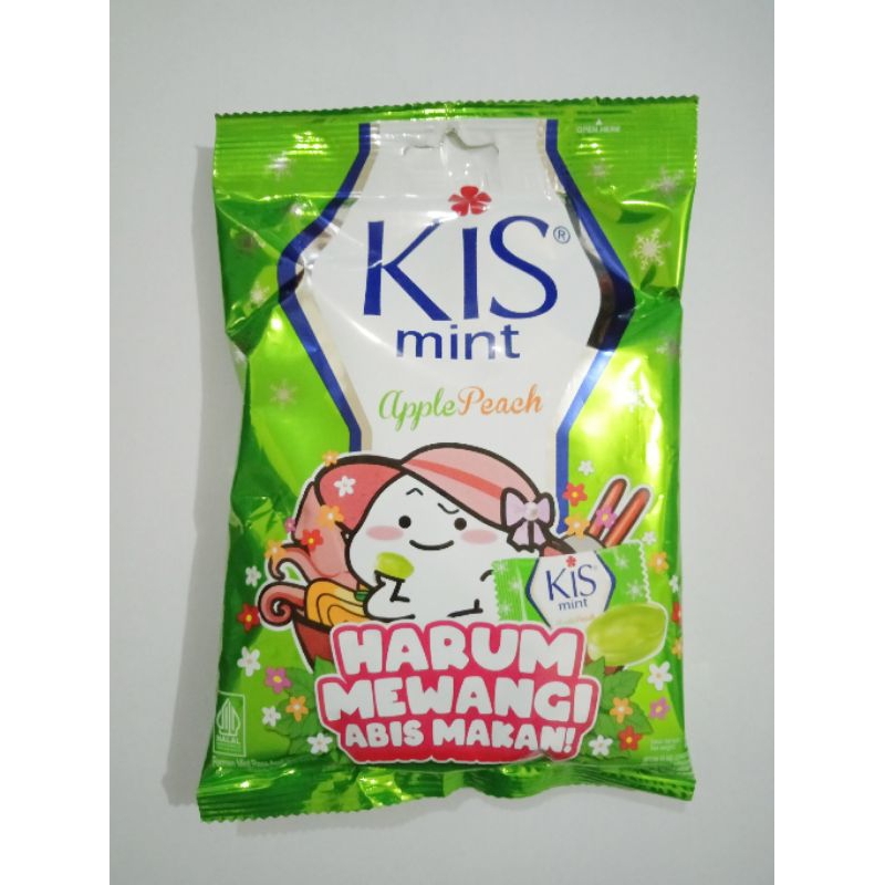 

permen kis mint rasa Apple peach per pak