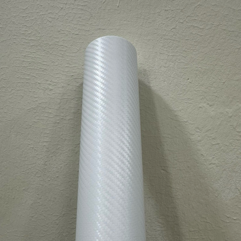 stiker skotlet pro-fix karbon putih motif tekstur