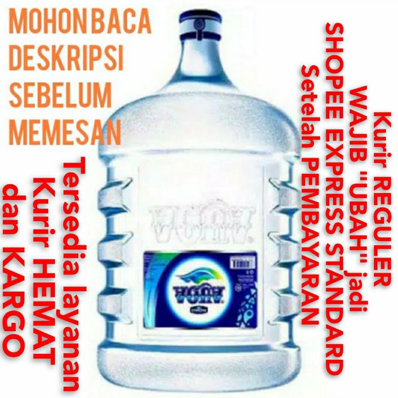 1212 SALE Aqua Galon Kosong AQUA Food Grade KINCLONG DIBUNGKUS PLASTIK  VIT  OASIS  VICA gas