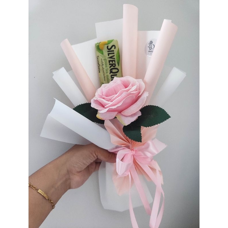 

buket coklat valentine, silverqueen matcha