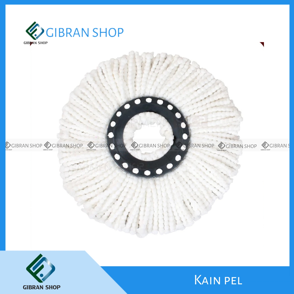 Refill Kain Pel Lantai Spin Mop Kain Pel Bulat