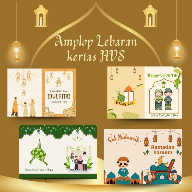 

Amplop LebaranTerbaru 2024/HVS tebal/uk10x7cm /angpao lebaran