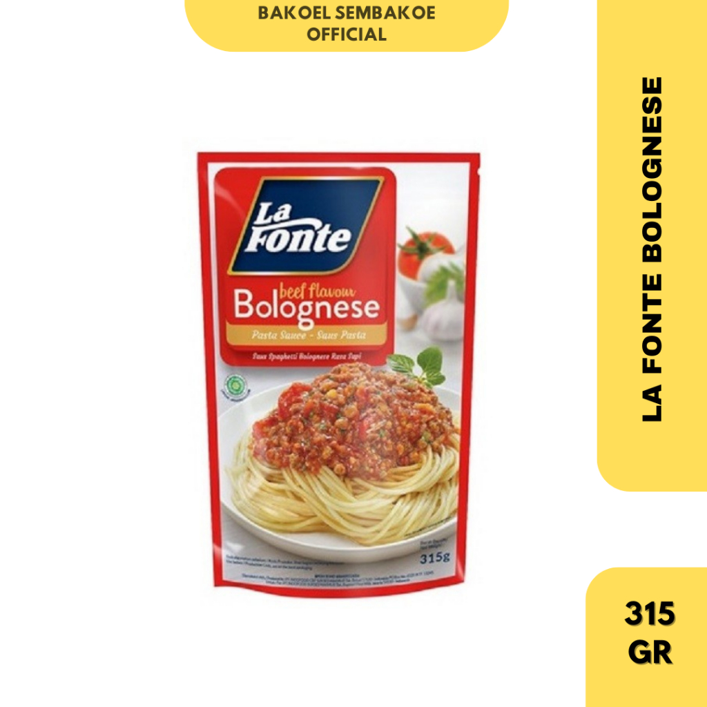 

LA FONTE PASTA SAUCE BOLOGNESE 315 GR