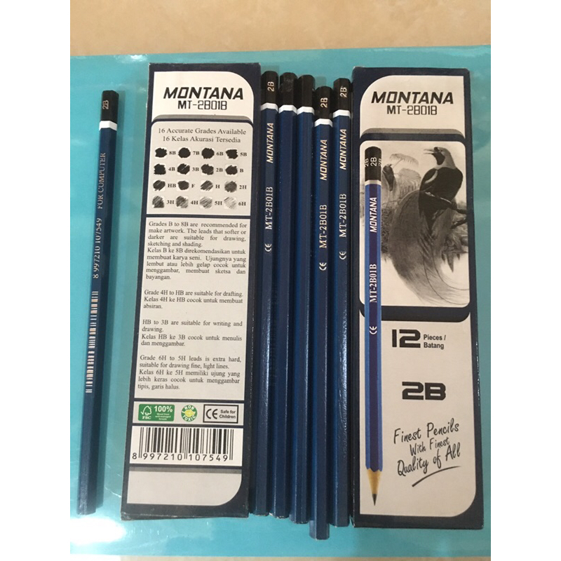 

pensil 2B montana 12pcs