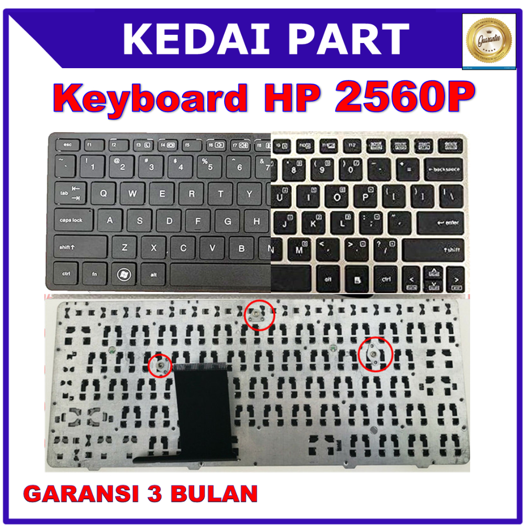 SEAN KEYBOARD LAPTOP HP ELITEBOOK 2560P 2570P 2570 2560