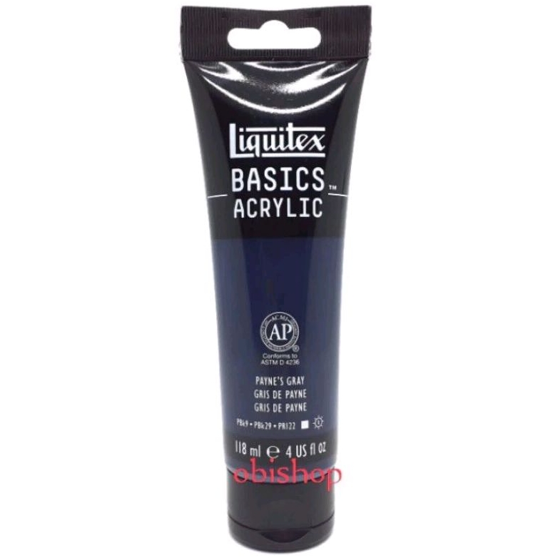 

Cat Akrilik Liquitex Basics Acrylic Colour 118 ml Payne's Gray