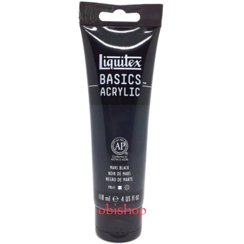 

Cat Akrilik Liquitex Basics Acrylic Colour 118 ml Mars Black