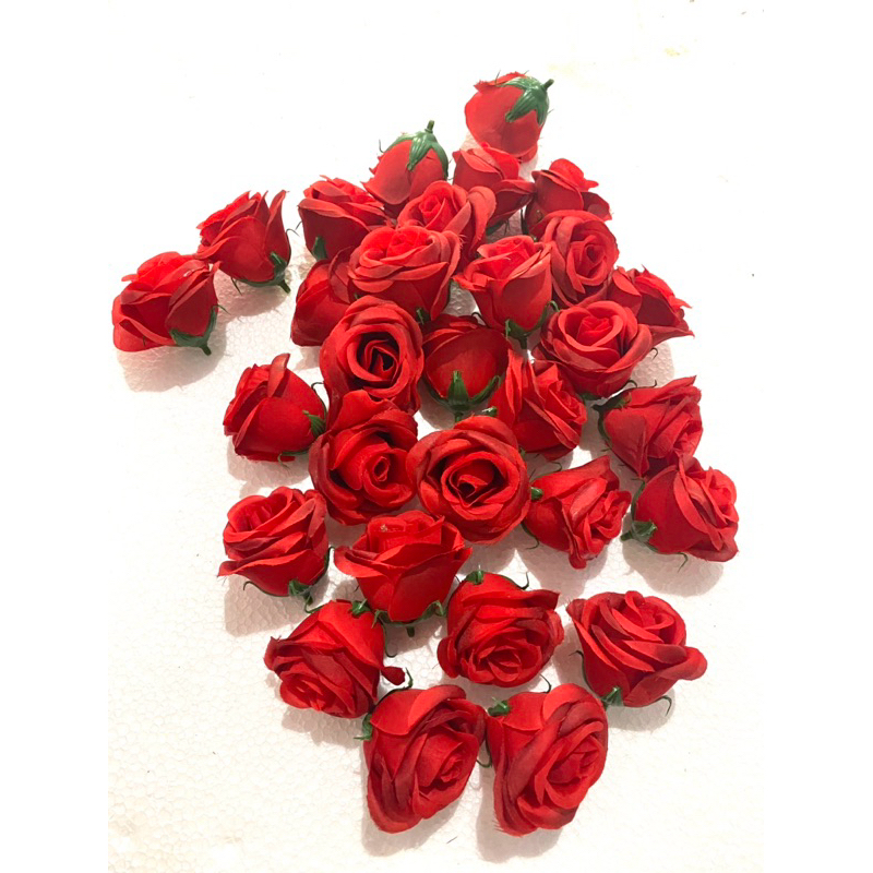bunga mawar artificial per biji