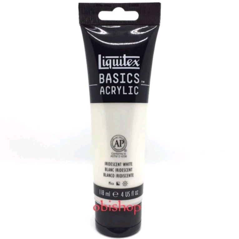 

Cat Akrilik Liquitex Basics Acrylic Colour 118 ml Iridescent White