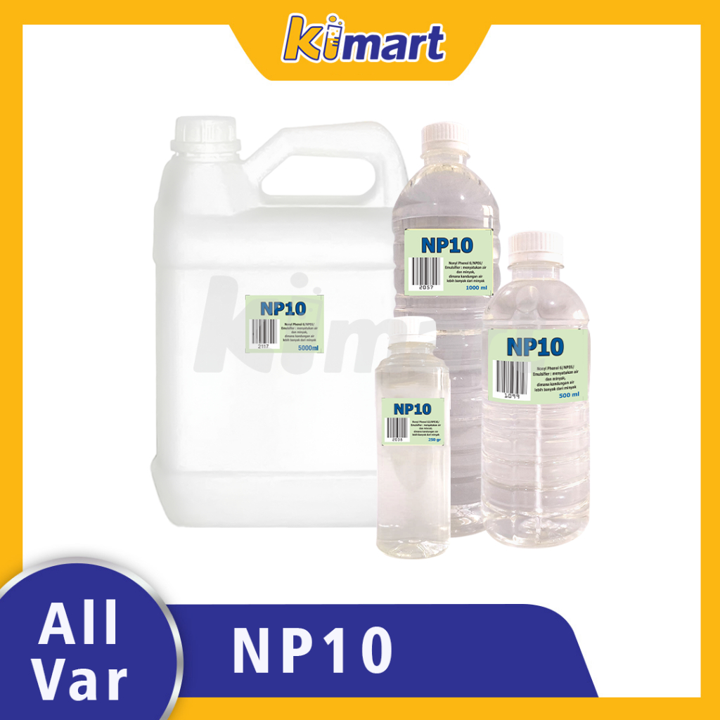 NP10 Surfactant Emulsifier 250ml 500ml 1lt EXTRA BUBBLE WRAP