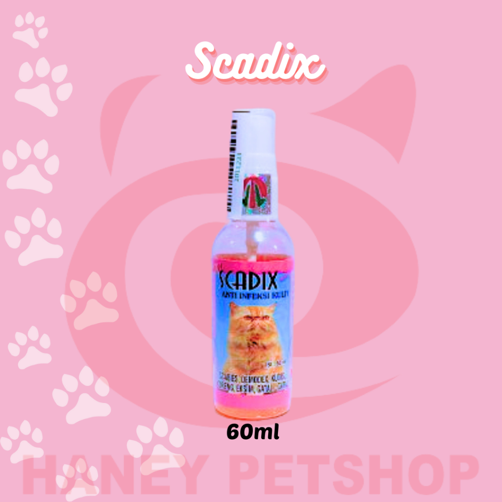 Scadix Spray Kulit Untuk Jamur Gatal Kutu Parasit | Scadix Obat Untuk Kucing