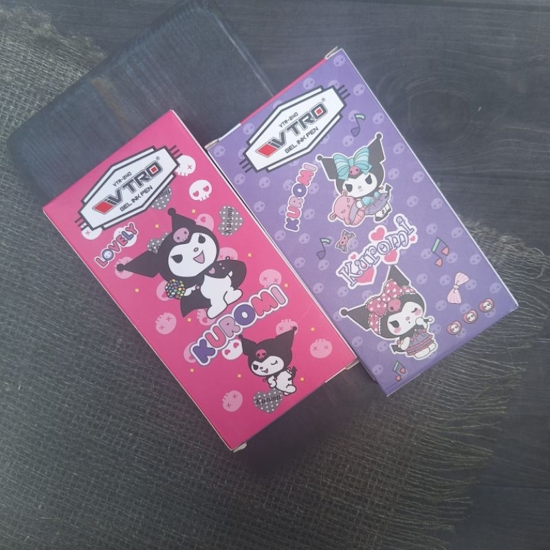 

KUROMI- Pen V-tro/GEL INK PEN/Pulpen Gel/Pena/Pulpen Hitam/Pulpen Cair