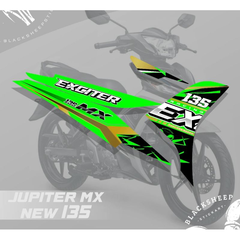 Striping Jupiter Mx 135 New Stiker Jupiter Mx 135 New Lis Body Motor