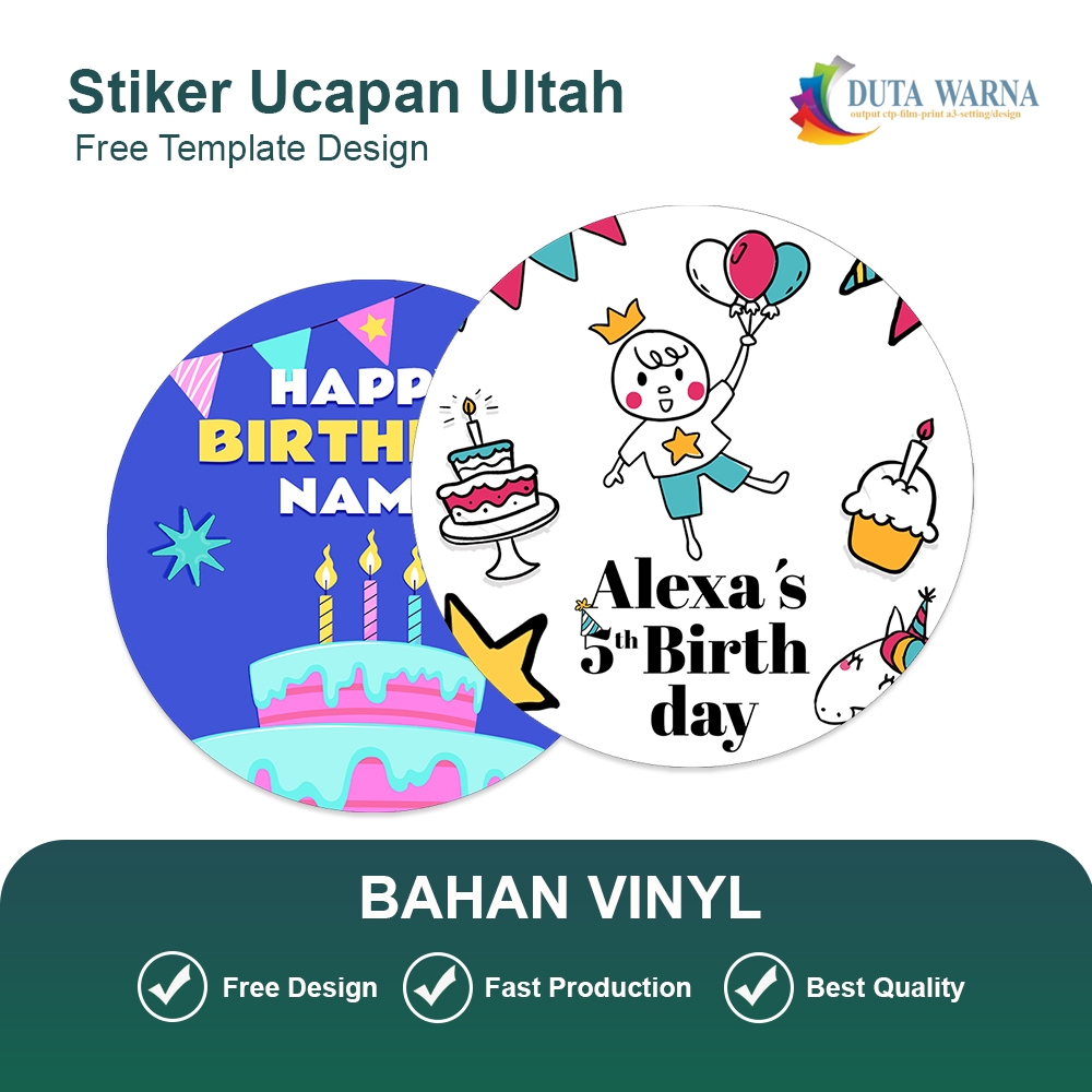 

STIKER UCAPAN ULTAH/STIKER VINIL/STIKER CUSTOM