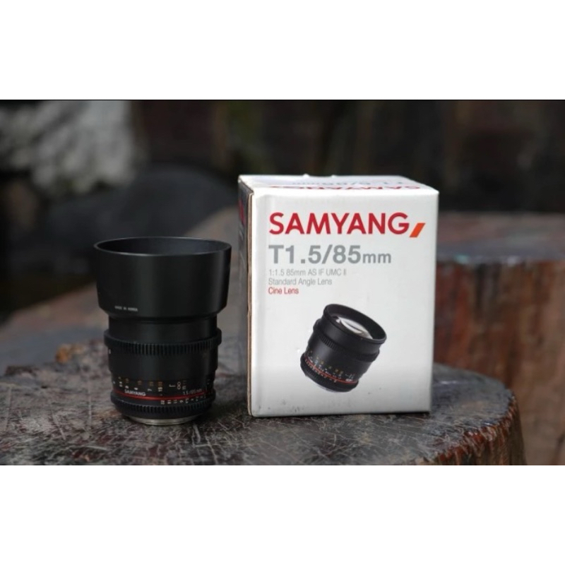 Samyang For Canon 85mm T1.5 IF UMC Mark I| VDSLR Lensa Cinema Manual