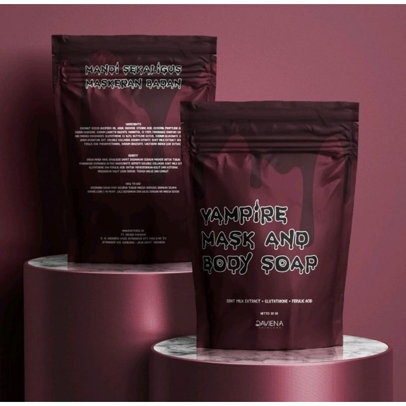 SABUN VAMPIRE | VAMPIRE MASK AND BODY SOAP DAVIENA SKINCARE