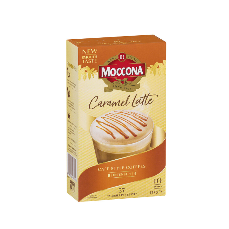 

Moccona Cafe Classics Caramel Latte Sachets | 10 pack