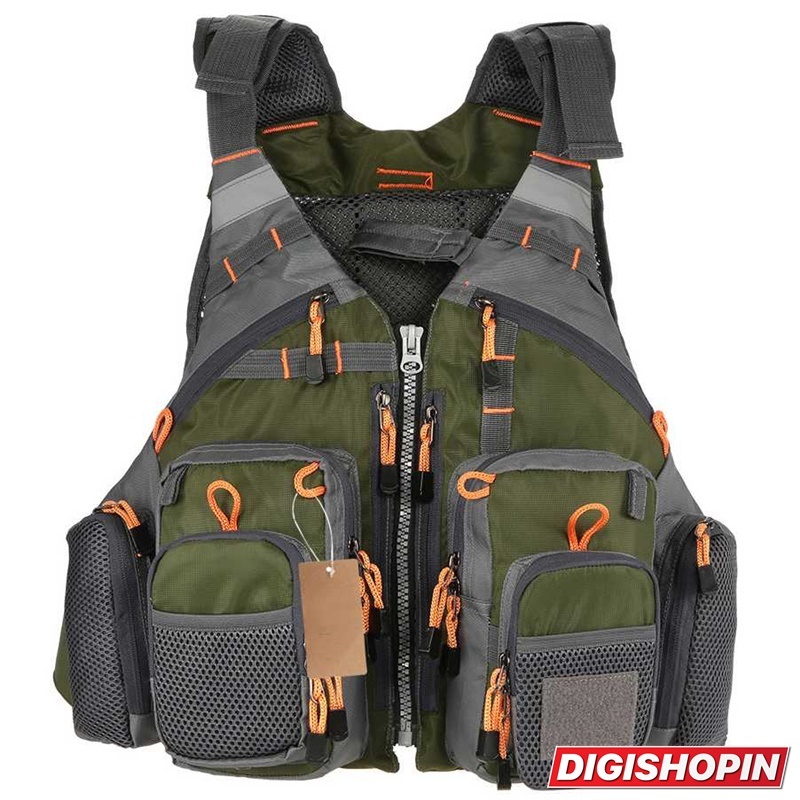 Rompi Mancing Fishing Life Jacket Multi Slot Jacket Mancing Dengan Banyak Kantong