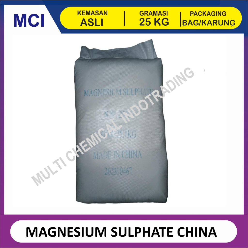 

GARAM INGGRIS / EPSOM SALT FOOD GRADE || 25 kg