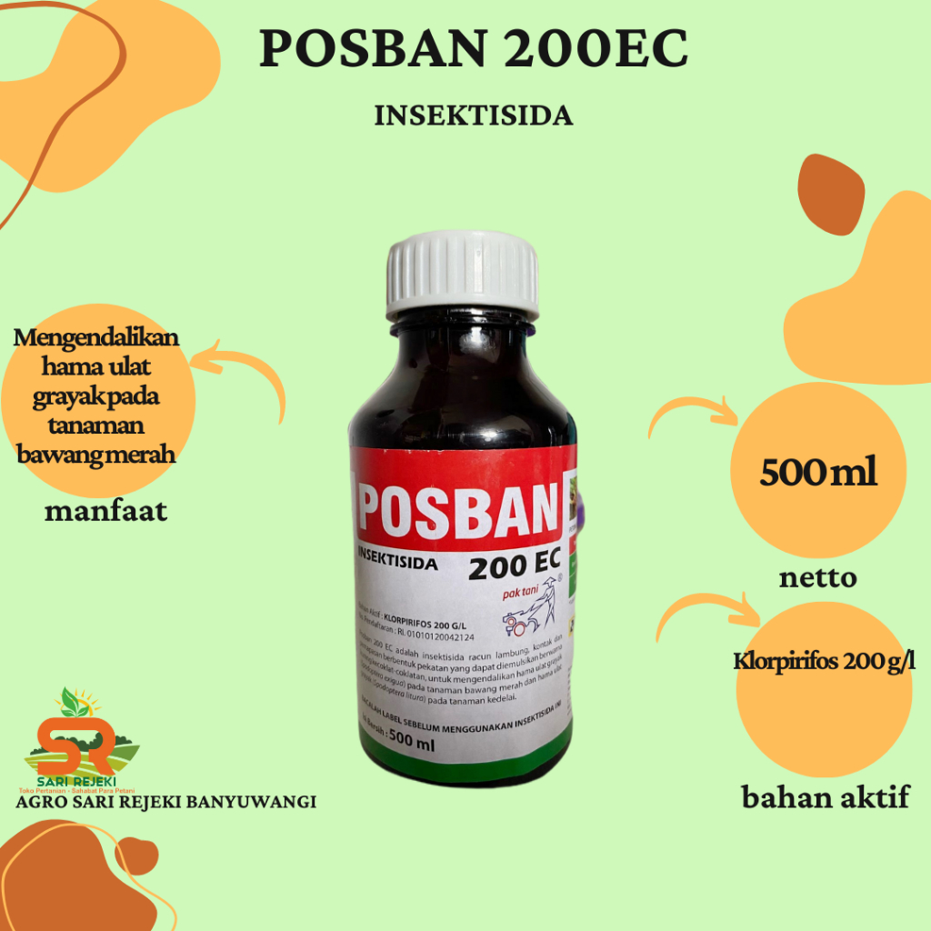 POSBAN 200EC 500ml INSEKTISIDA SEPERTI DURSBAN