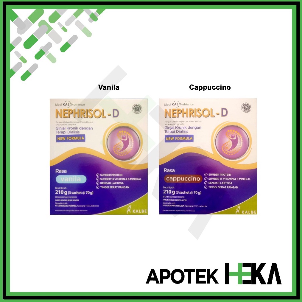 

1212 NephrisolD Vanila 21 gram Susu Pasien Ginjal Dialisis gas