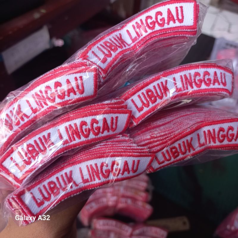 Kwarcab Lubuk Linggau Bordir 100 Biji  Badge Lubuk Linggau