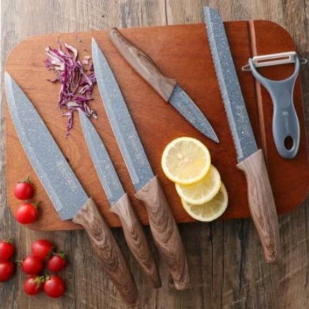 SET PISAU DAPUR 6IN1  | KNIFE SET 6PCS PREMIUM QUALITY ANTIBACTERIAL KITCHEN KING