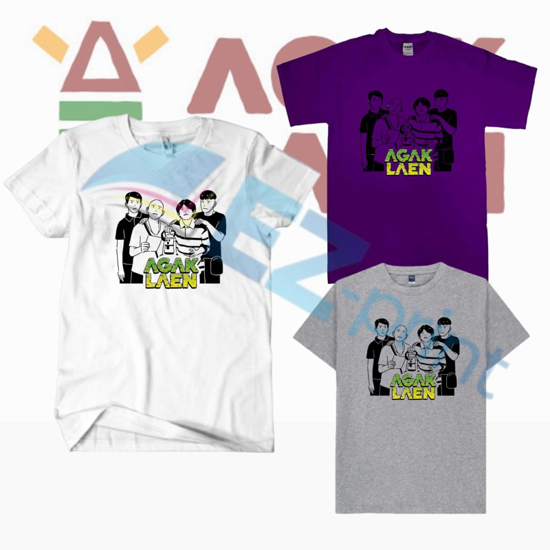 TSHIRT KAOS KARIKATUR FILM AGAK LAEN BAJU NOBAR MOVIE PODCAST PASUKAN BERMARGA JEGEL BENE OKI BORIS 