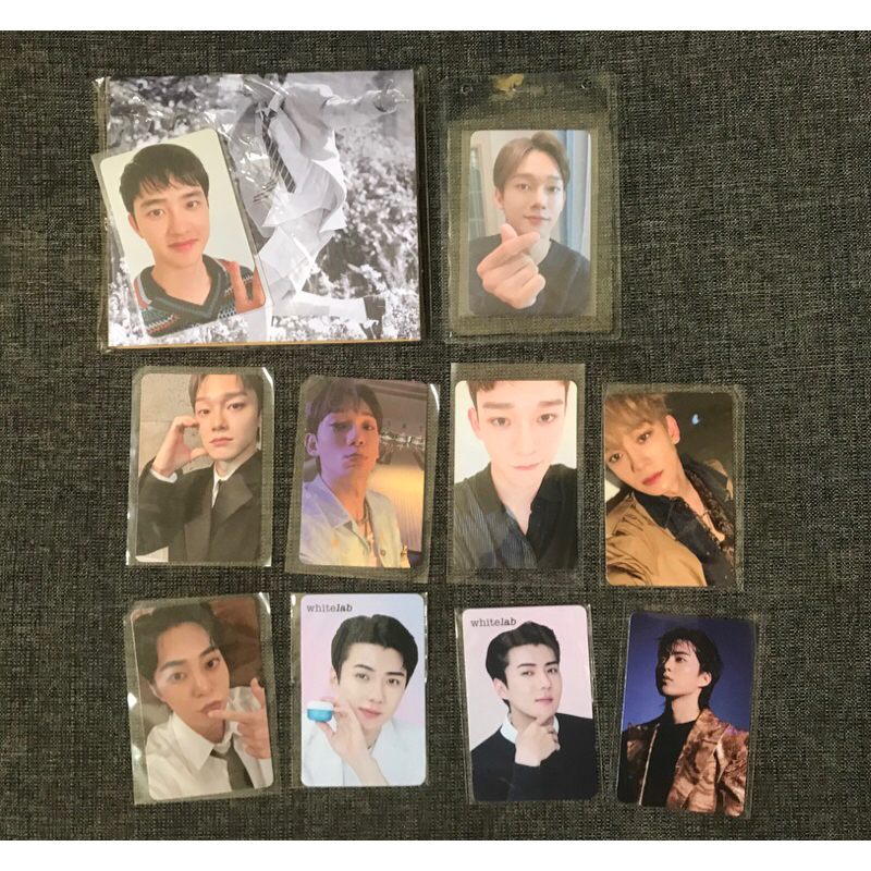 photocard Chen Xiumin Sehun EXO