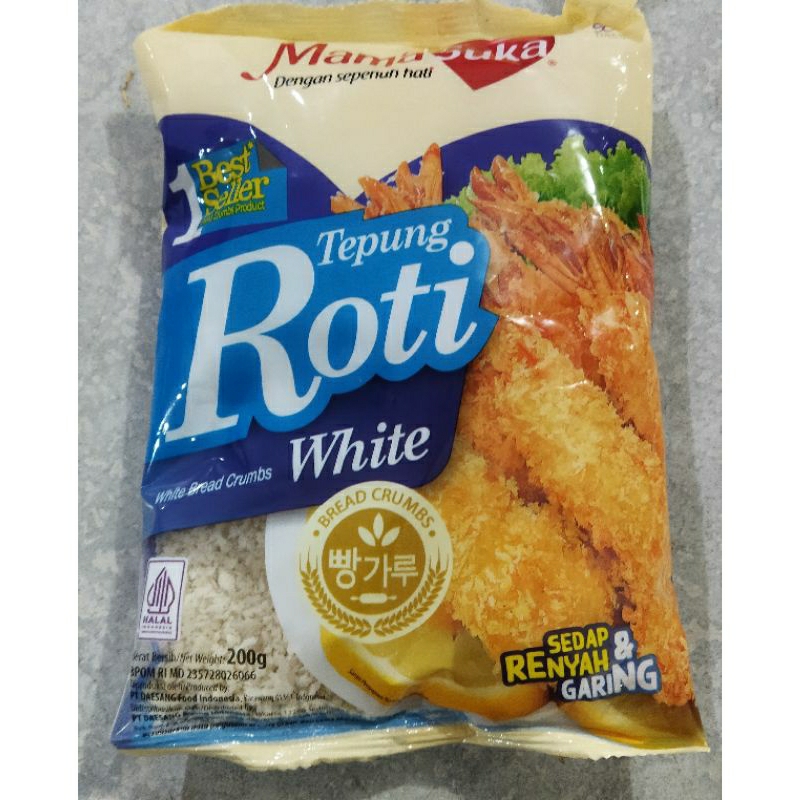 

Tepung Roti White Bread Crumbs 200 gram/ pack