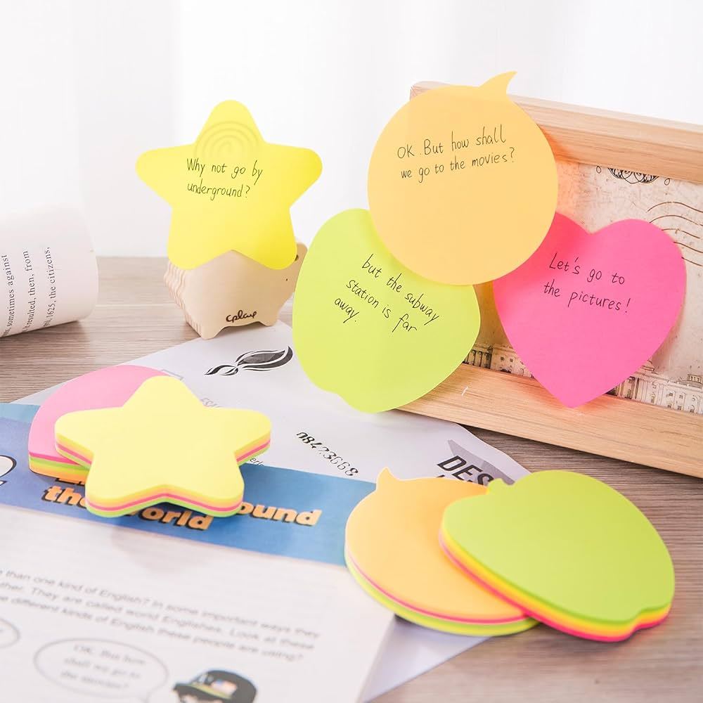 

DELI - Memo Neon Bintang/Hati Hanger 4 Warna Isi 20 Sheet A03202