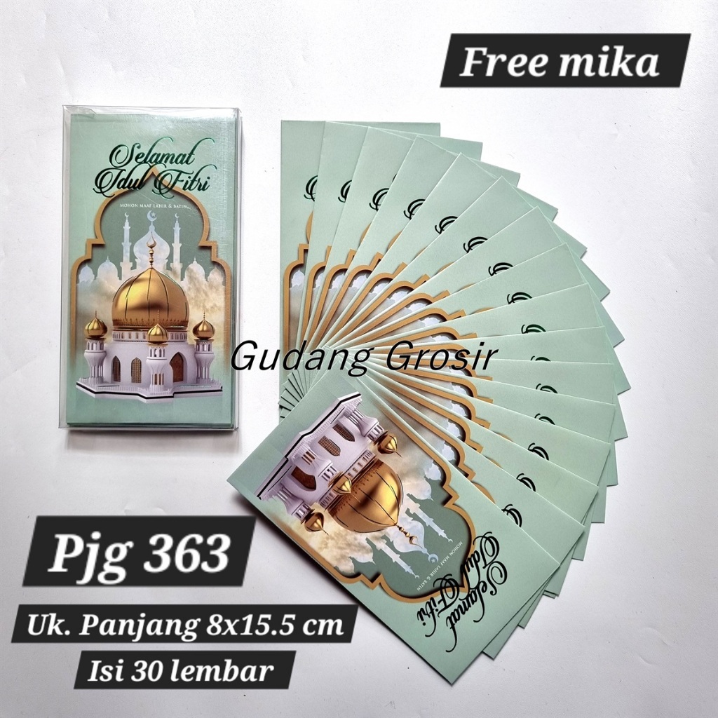 

ANGPAO AMPLOP LEBARAN IDUL FITRI JUMBO PANJANG KOTAK MIKA ISI 30 PREMIUM MURAH READY STOCK