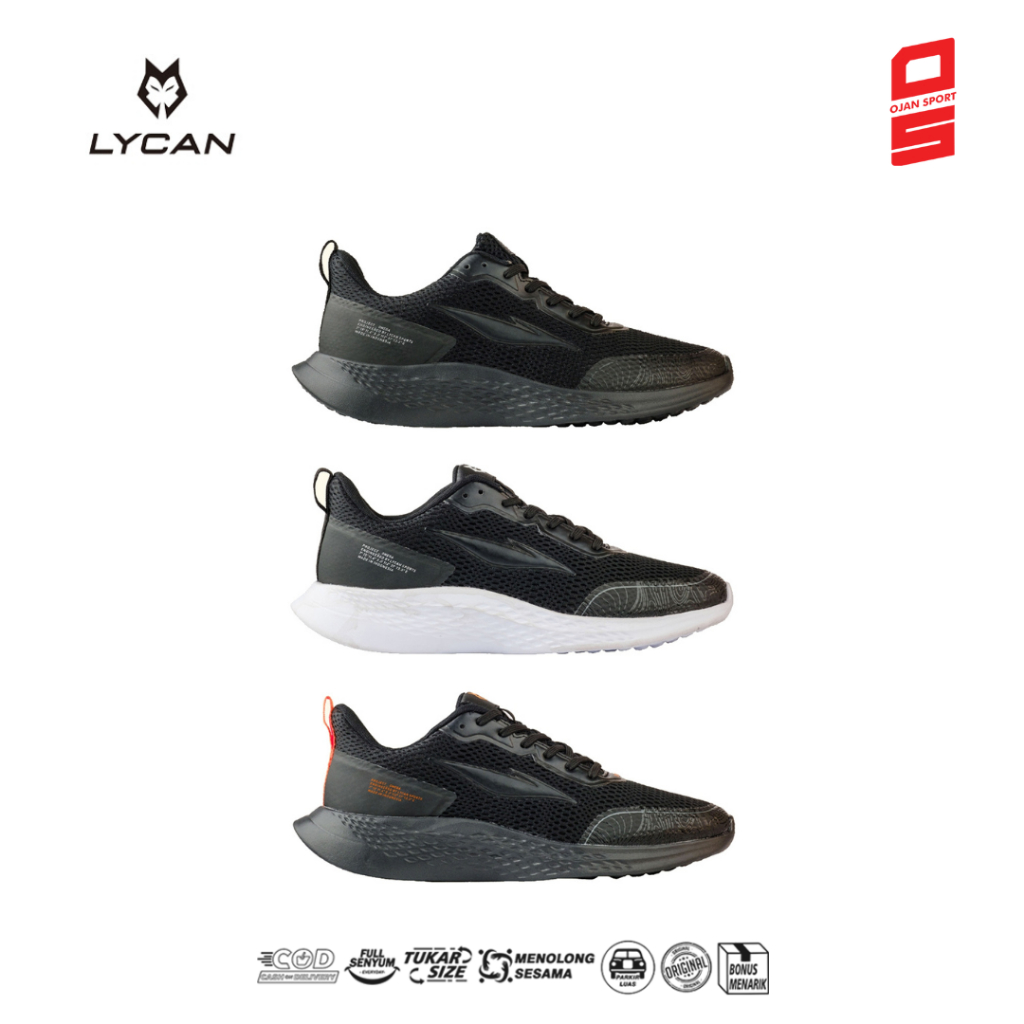 SEPATU RUNNING ORIGINAL LYCAN OMEGA TERBARU OJAN SPORT INDONESIA