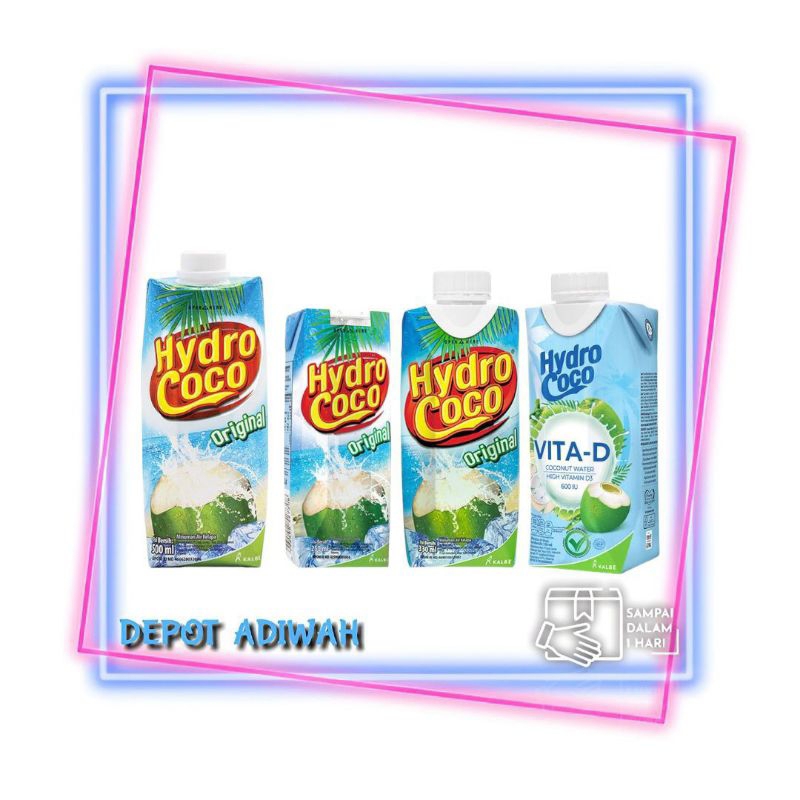 

Hydro Coco air kelapa asli 250ml, 330ml, 550ml per karton