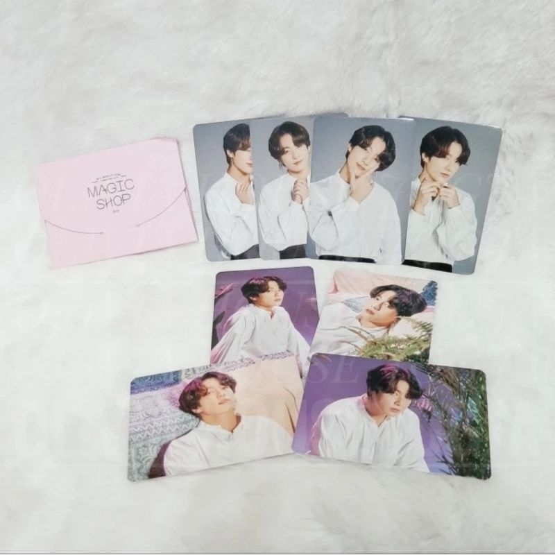 Photocard Jungkook BTS Magic Shop 2019 Photocard BTS Magic Shop Jungkook Pink