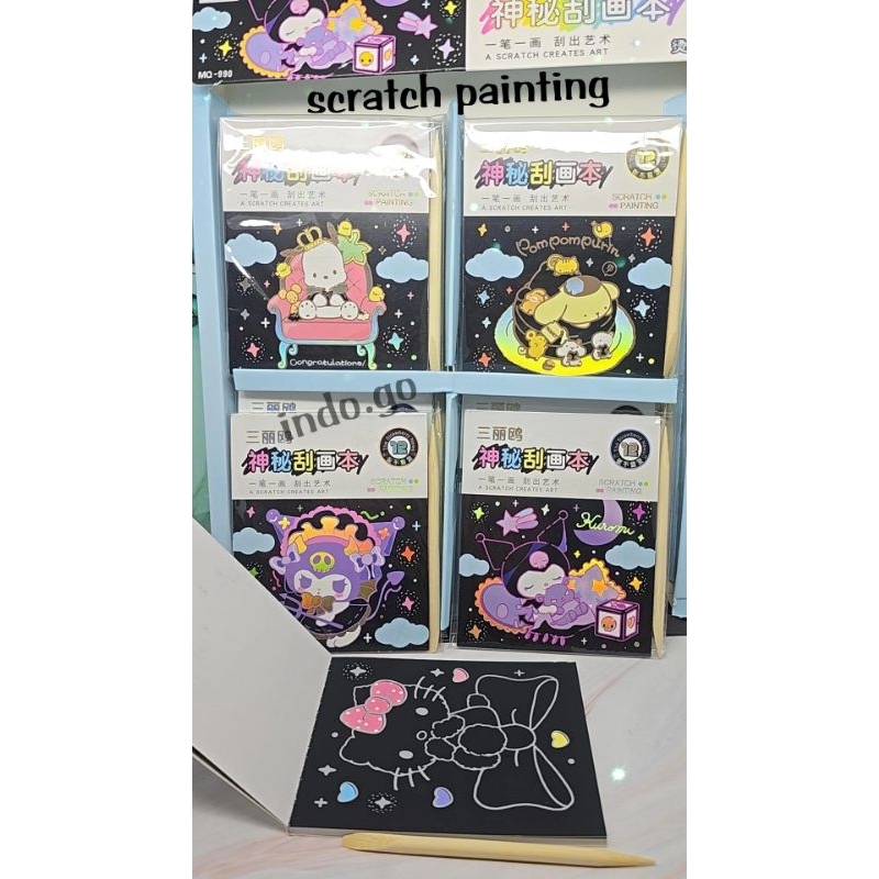 

Scratch book note magic note art paper scratch painting