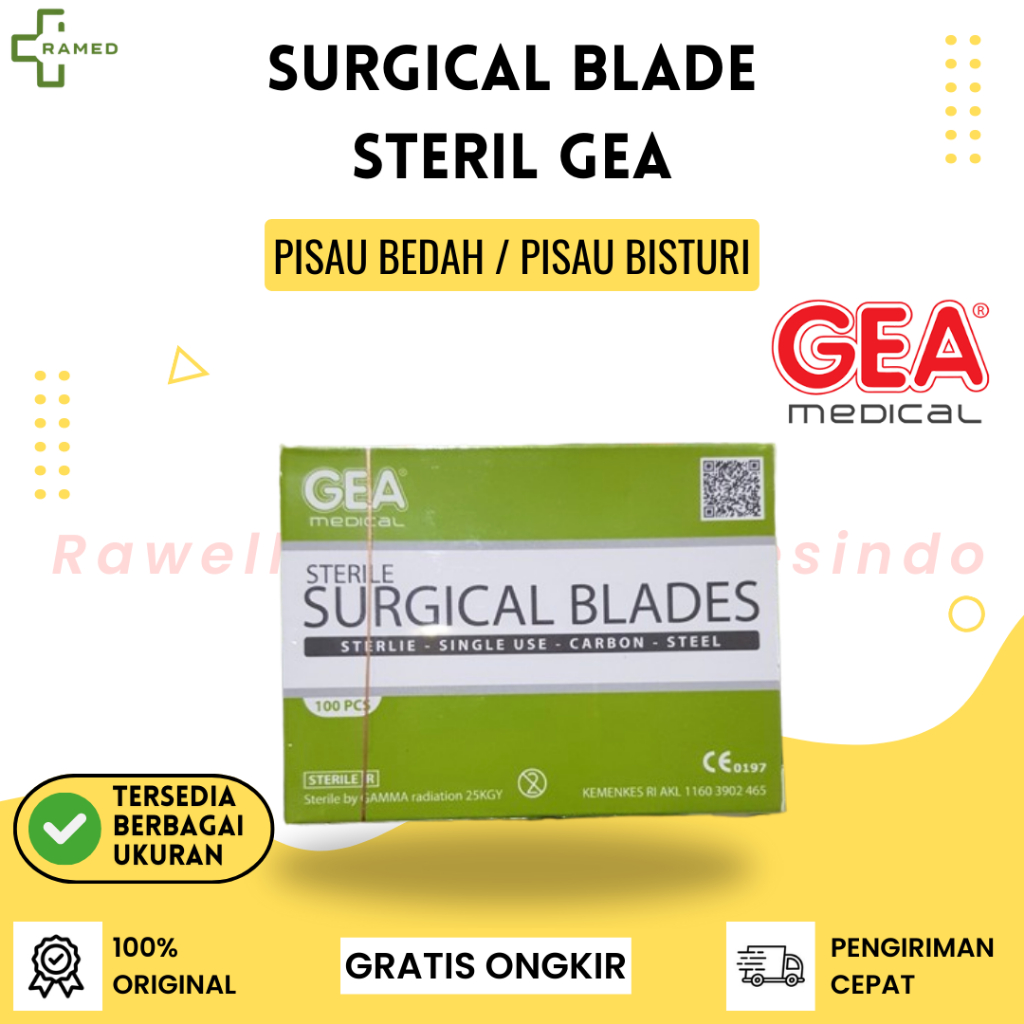 Surgical Blade Isi 100 GEA / Pisau Bisturi No 10 11 12 15 20