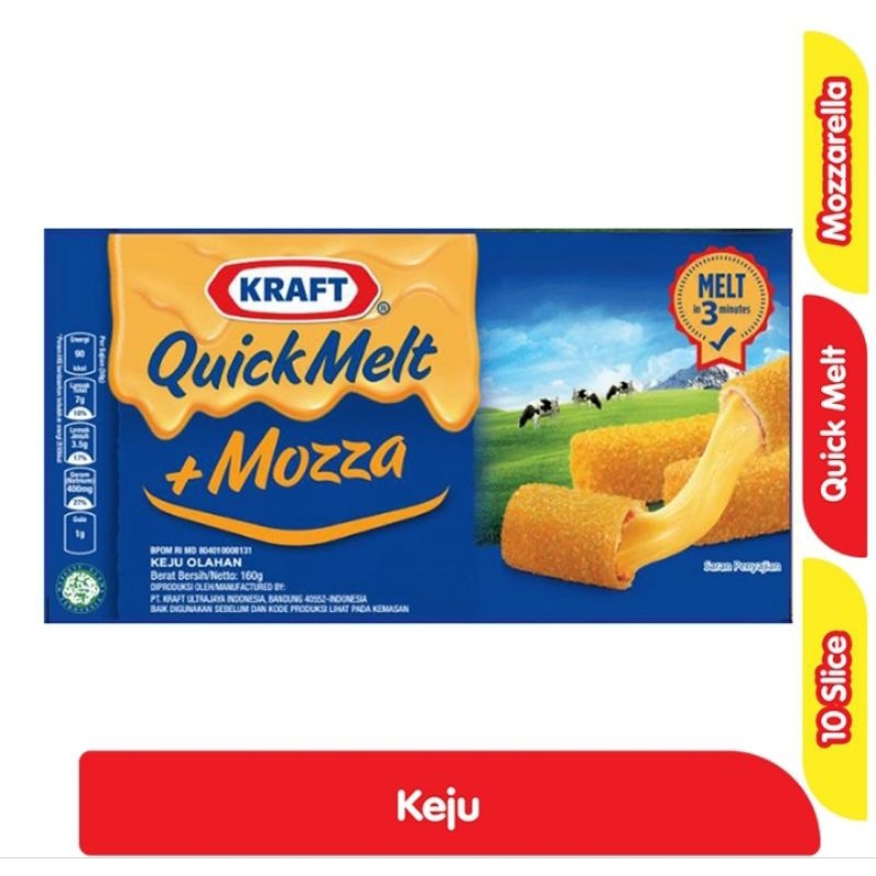 

KRAFT Keju Quick Melt Mozza Box 160g