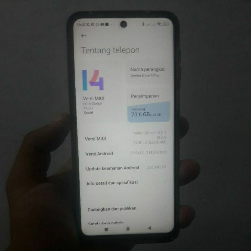 Redmi note 9 pro 8/128