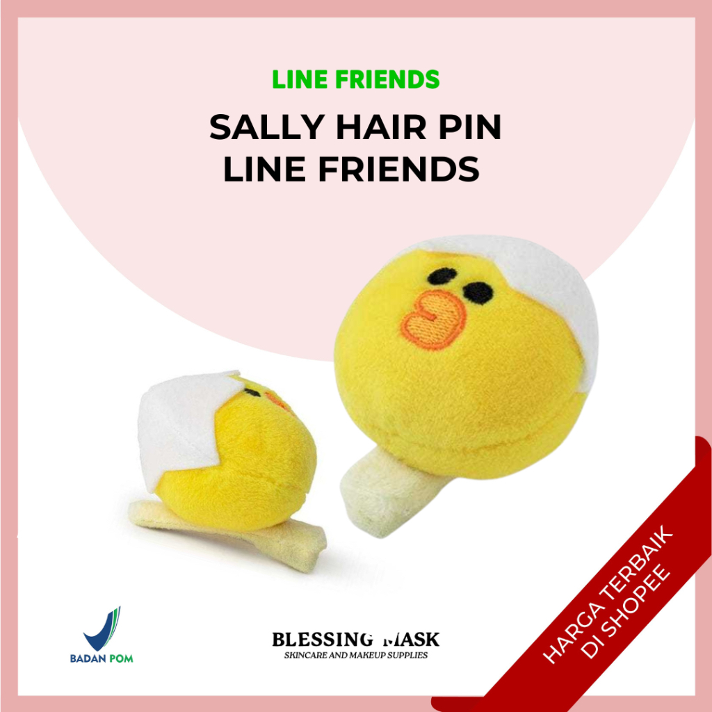 Sally Hair Pin Line Friends | Jepitan Rambut - LINE FRIEND Accesories