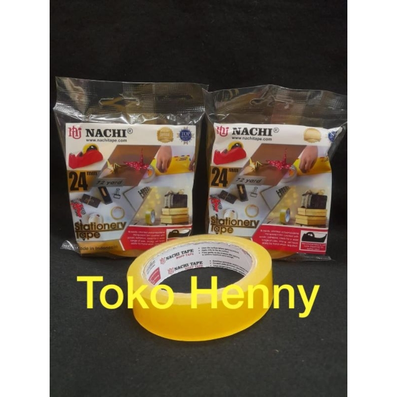 

ISOLASI NACHI TAPE 24 mm ( 1 inch )