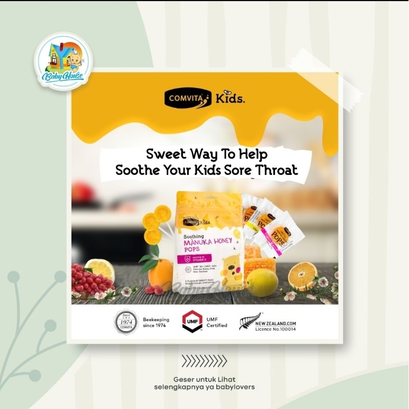 

Comvita Manuka Honey Pop | Permen Madu Anak