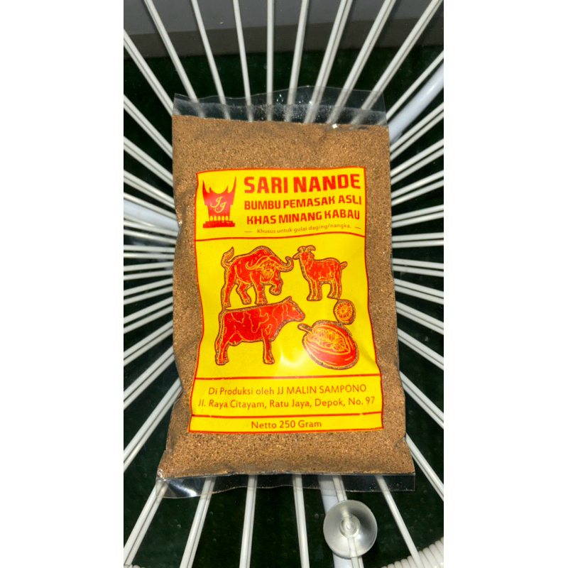 

SARI NANDE BUMBU PEMASAK ASLI KHAS MINANGKABAU, khusus untuk gulai daging, nangka dll
