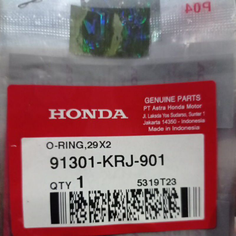 O-ring 29X2 91301KRJ901