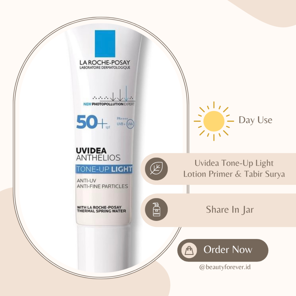 Uvidea Anthelios Tone Up Light Cream SPF50+ 5ml / 10ml (SHARE)