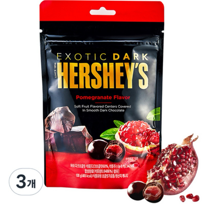 

(PO KOREA) HERSHEY’S DARK CHOCOLATE POMEGRANATE 100 GRAM ORIGINAL KOREA