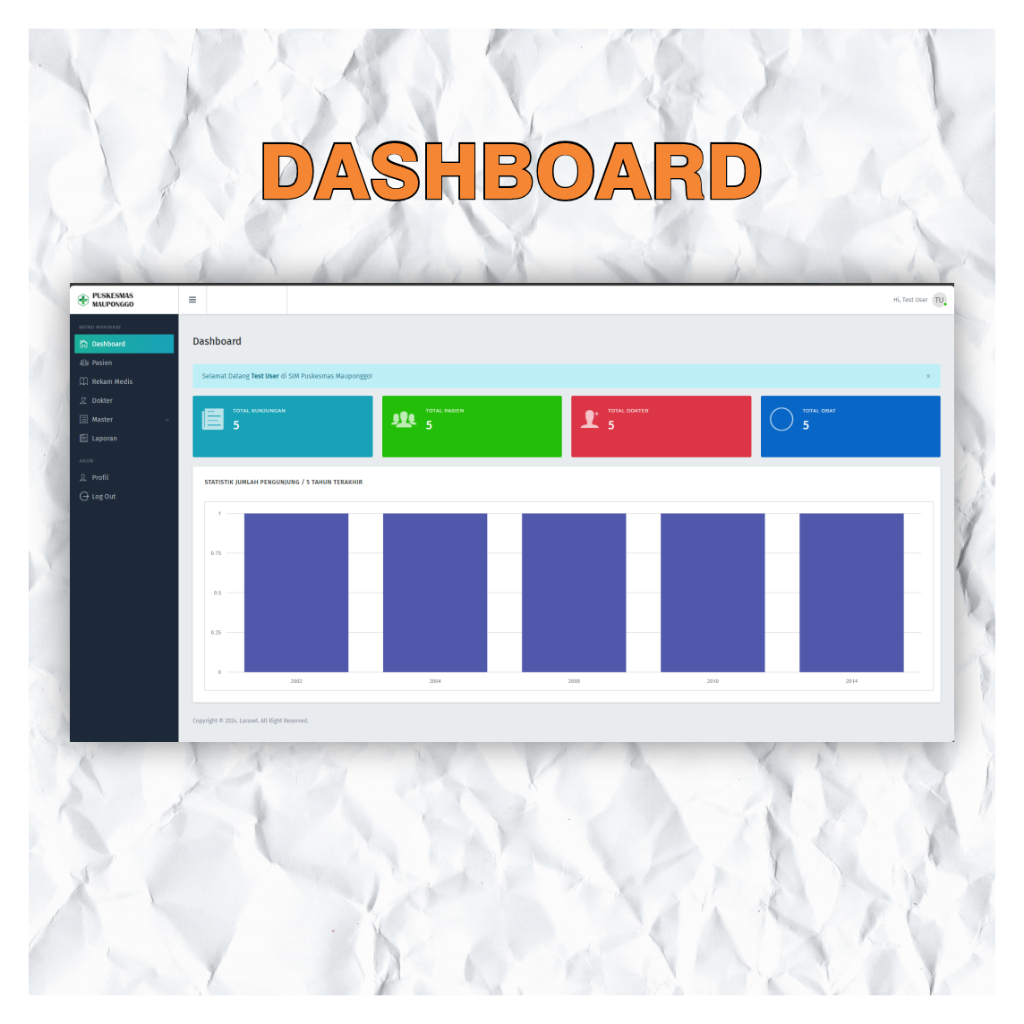 Website Sistem Informasi Manajemen Puskesmas/Rekam Medis [Source Code] Laravel 9, PHP 8, MySQL