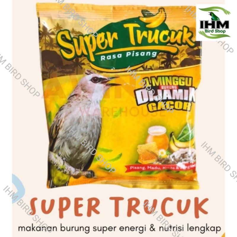 SUPER TRUCUK - Makanan Pakan Voer Burung Rasa Pisang Trucukan IHM