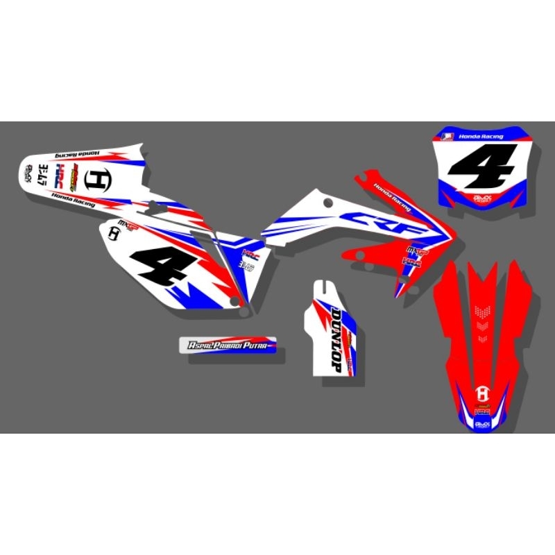 Decal Custome crf 250 R Old 2004 2005 2006 2007 2008 2009