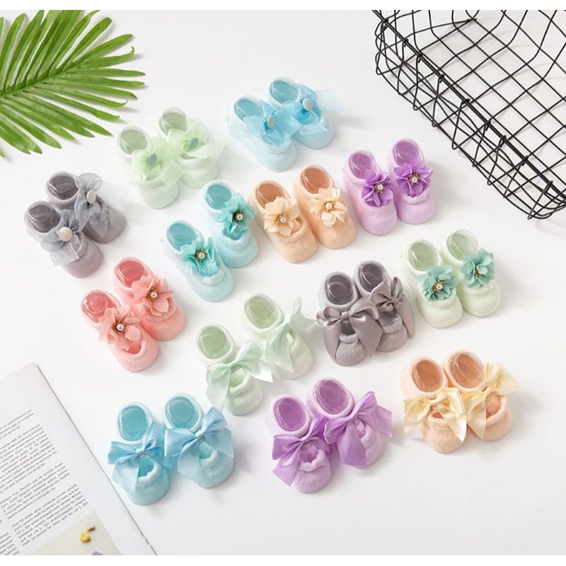 KAOS KAKI BAYI PEREMPUAN NewBorn 0-6 Bulan